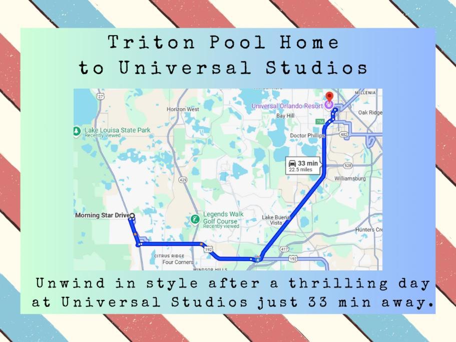 Triton Vacation Pool Home Near Disney Orlando Eksteriør billede