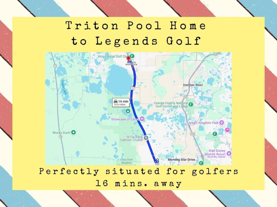 Triton Vacation Pool Home Near Disney Orlando Eksteriør billede