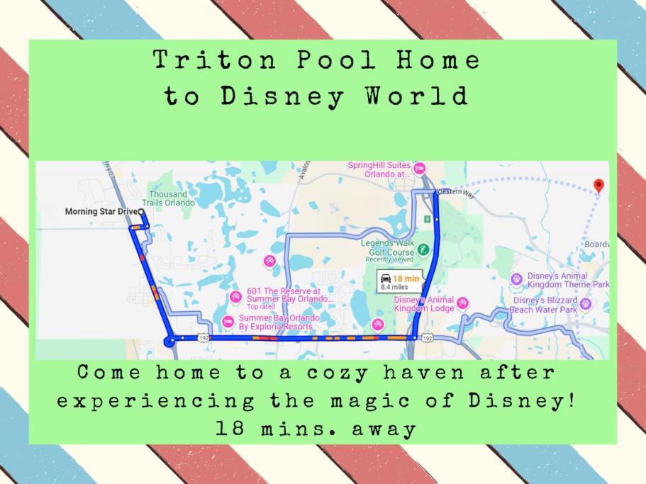 Triton Vacation Pool Home Near Disney Orlando Eksteriør billede